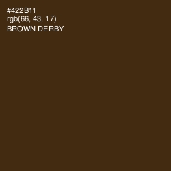 #422B11 - Brown Derby Color Image